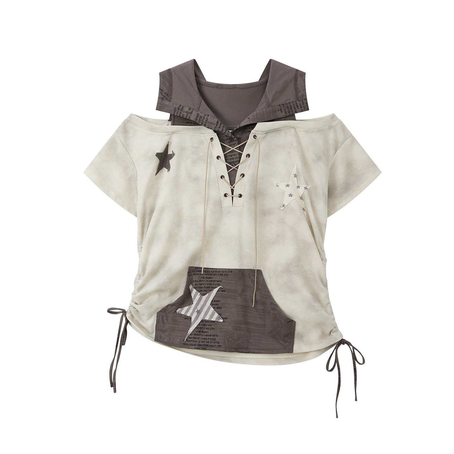 ALL_iN_plan_Ivory_Hooded_Faux_Layered_Drawcord_Star_Women&