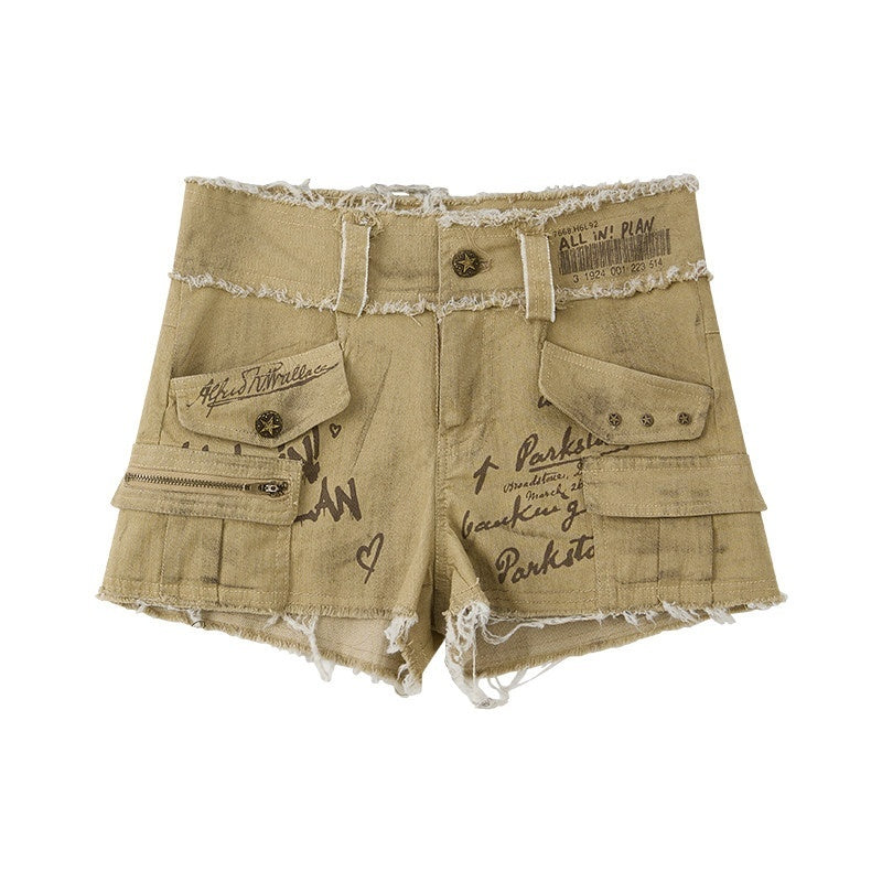 ALL_iN_plan_Khaki_Distressed_Double_Layer_Waist_Utility_Women&