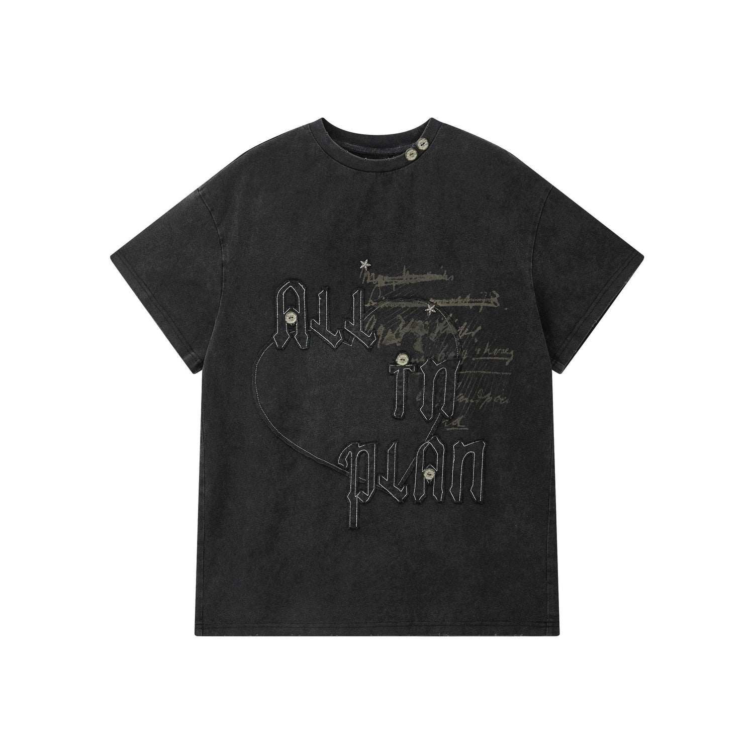 ALL_iN_plan_Khaki_Loose_Crewneck_Bow_Letter_Print_Women&