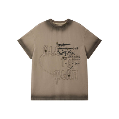 ALL_iN_plan_Khaki_Loose_Crewneck_Bow_Letter_Print_Women&