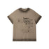 ALL iN plan Khaki Loose Crewneck Bow Letter Print Women&