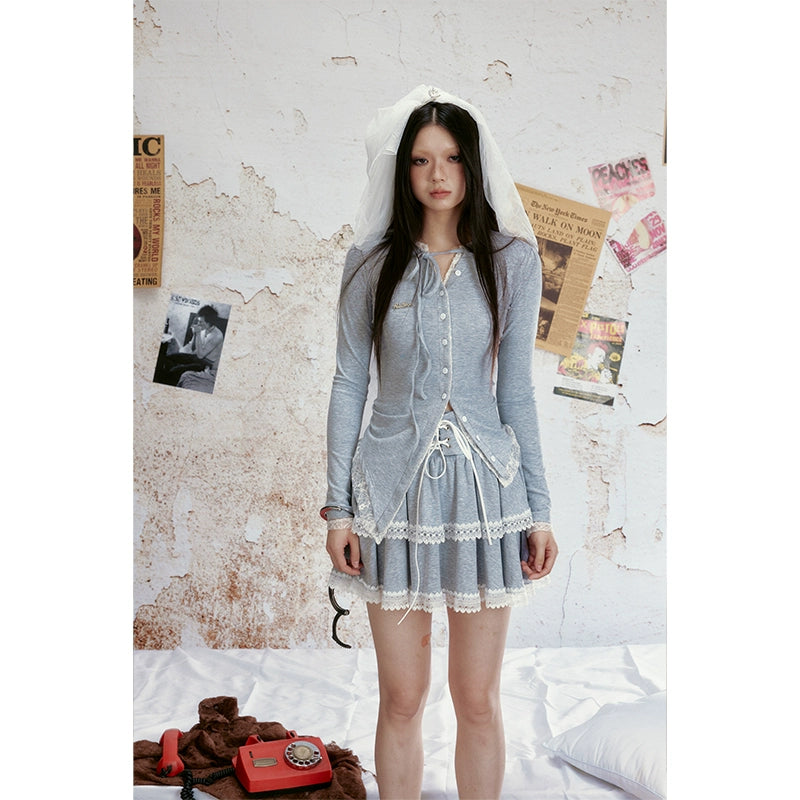 ALL_iN_plan_Lace_Trimmed_Knitted_Layered_Mini_Skirt_With_Wide_Waistband_MISSTT