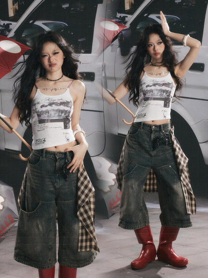 ALL iN plan Low Neck Bow Print Women&