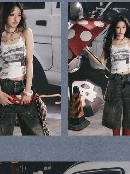 ALL iN plan Low Neck Bow Print Women&