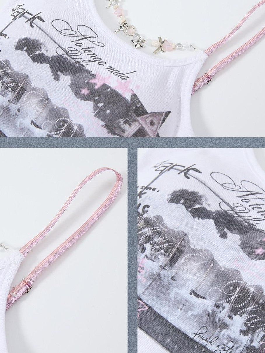 ALL iN plan Low Neck Bow Print Women&