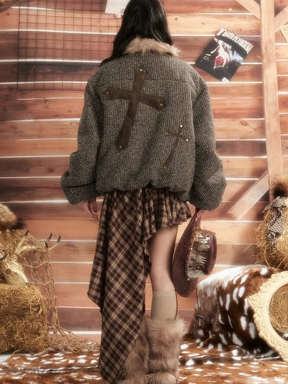 ALL iN plan Moonlight Hunter Heavyweight Fur Coat Jacket