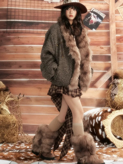 ALL iN plan Moonlight Hunter Heavyweight Fur Coat Jacket