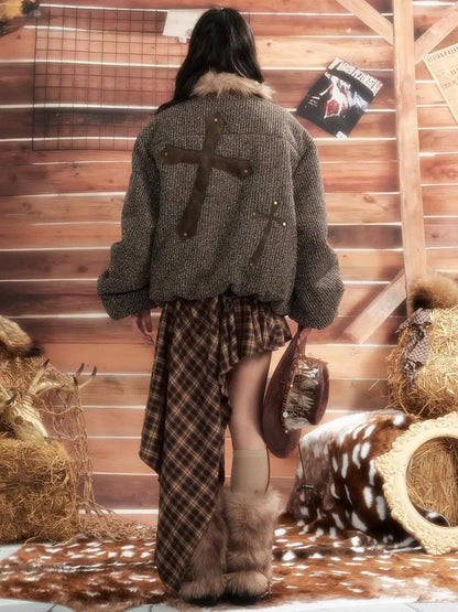 ALL iN plan Moonlight Hunter Heavyweight Fur Coat Jacket