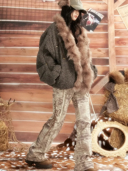 ALL iN plan Moonlight Hunter Heavyweight Fur Coat Jacket