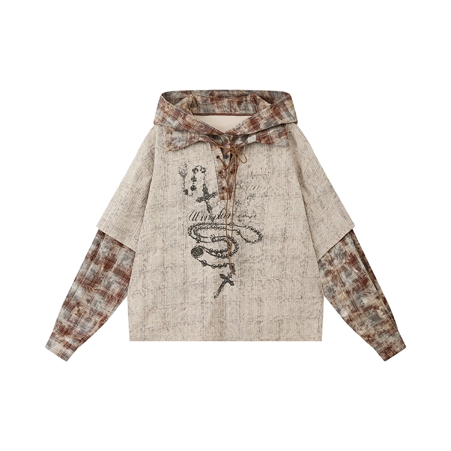 ALL_iN_plan_Moonlight_Hunter_Retro_Plaid_Print_Unisex_Hoodie_MISSTT