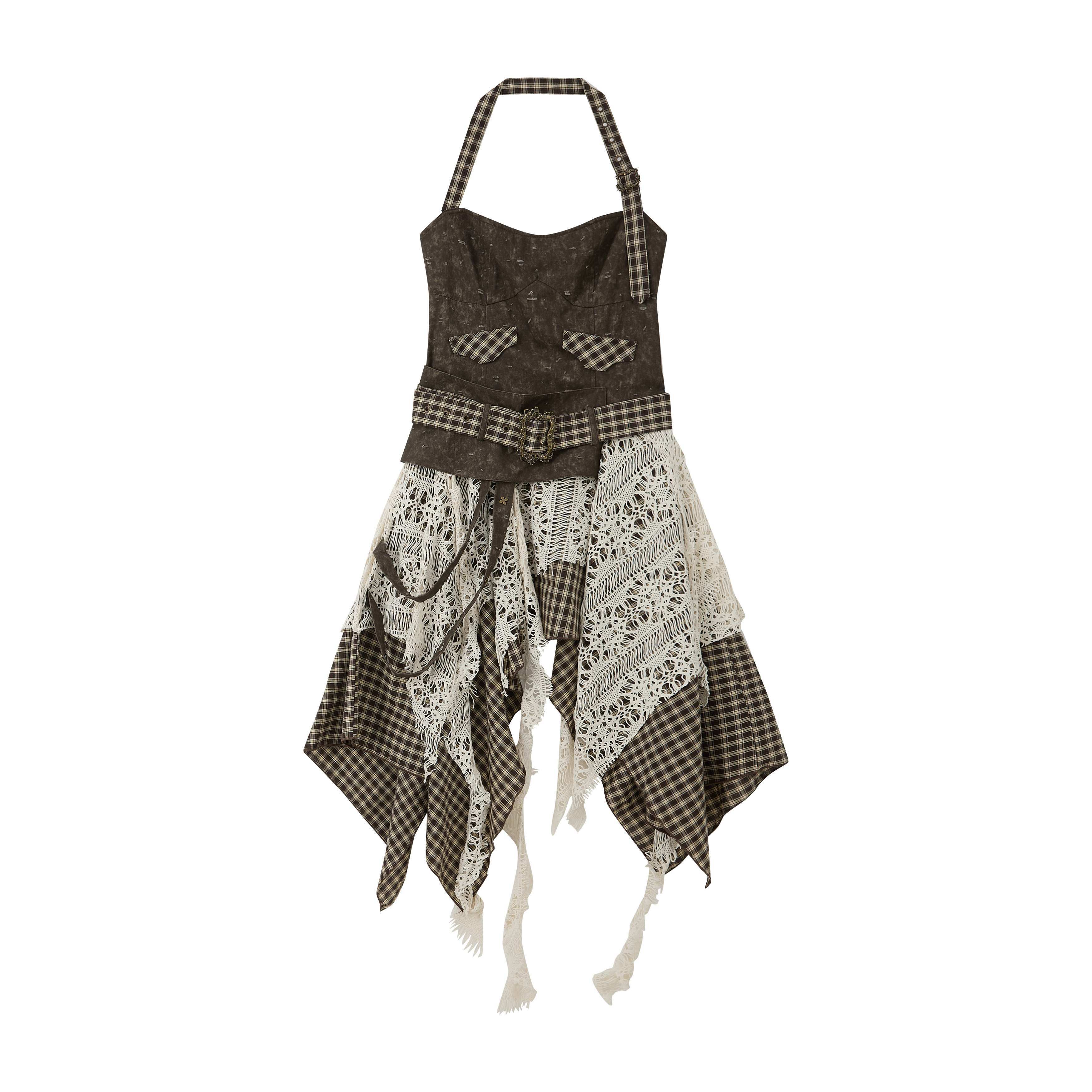 ALL_iN_plan_Plaid_Patchwork_Asymmetric_Tiered_Women&