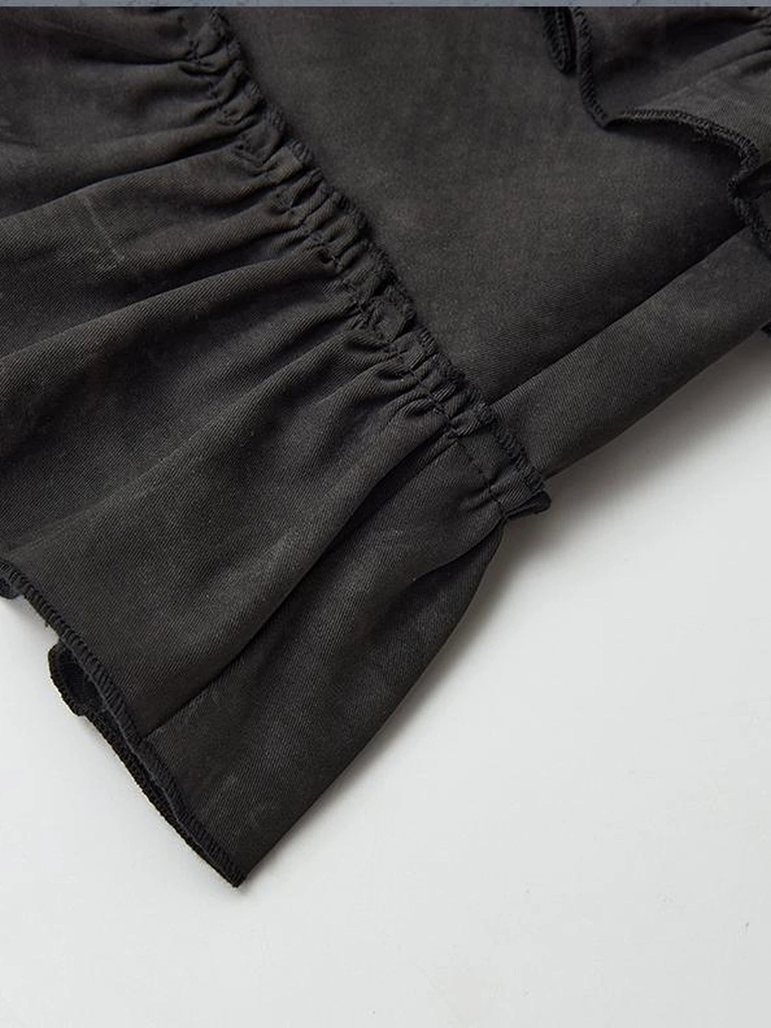 Punk Lace Up Mini Dress with Layered Tulle