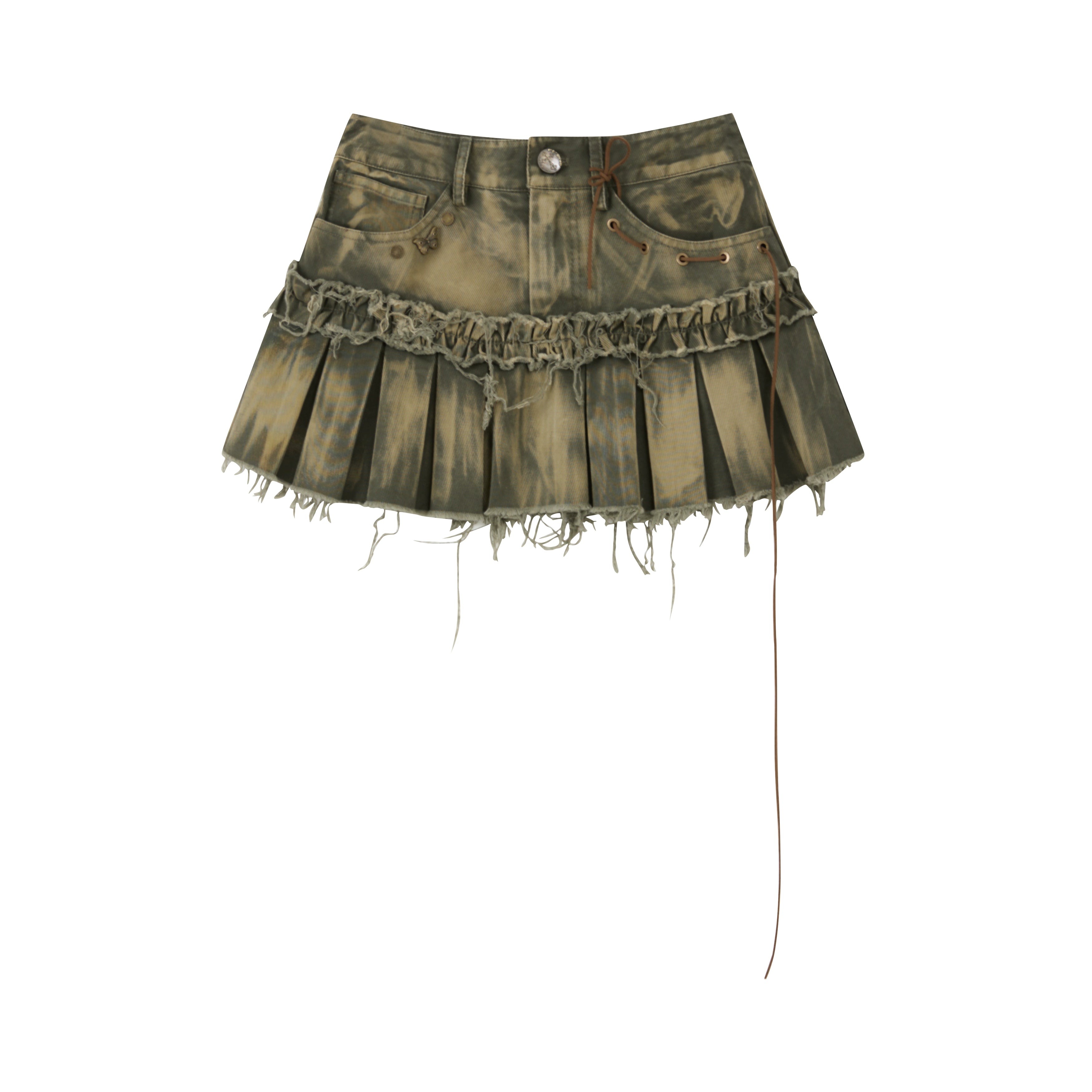 ALL_iN_plan_Resonant_Edge_89hz_Punk_Welded_Denim_Mini_Skirt_MISSTT