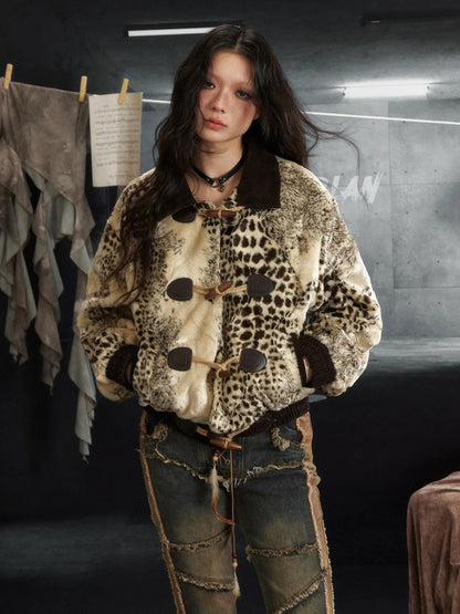 Rock Rebel Faux Fur Lined Hooded Coat