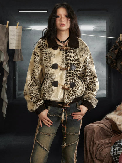 Rock Rebel Faux Fur Lined Hooded Coat