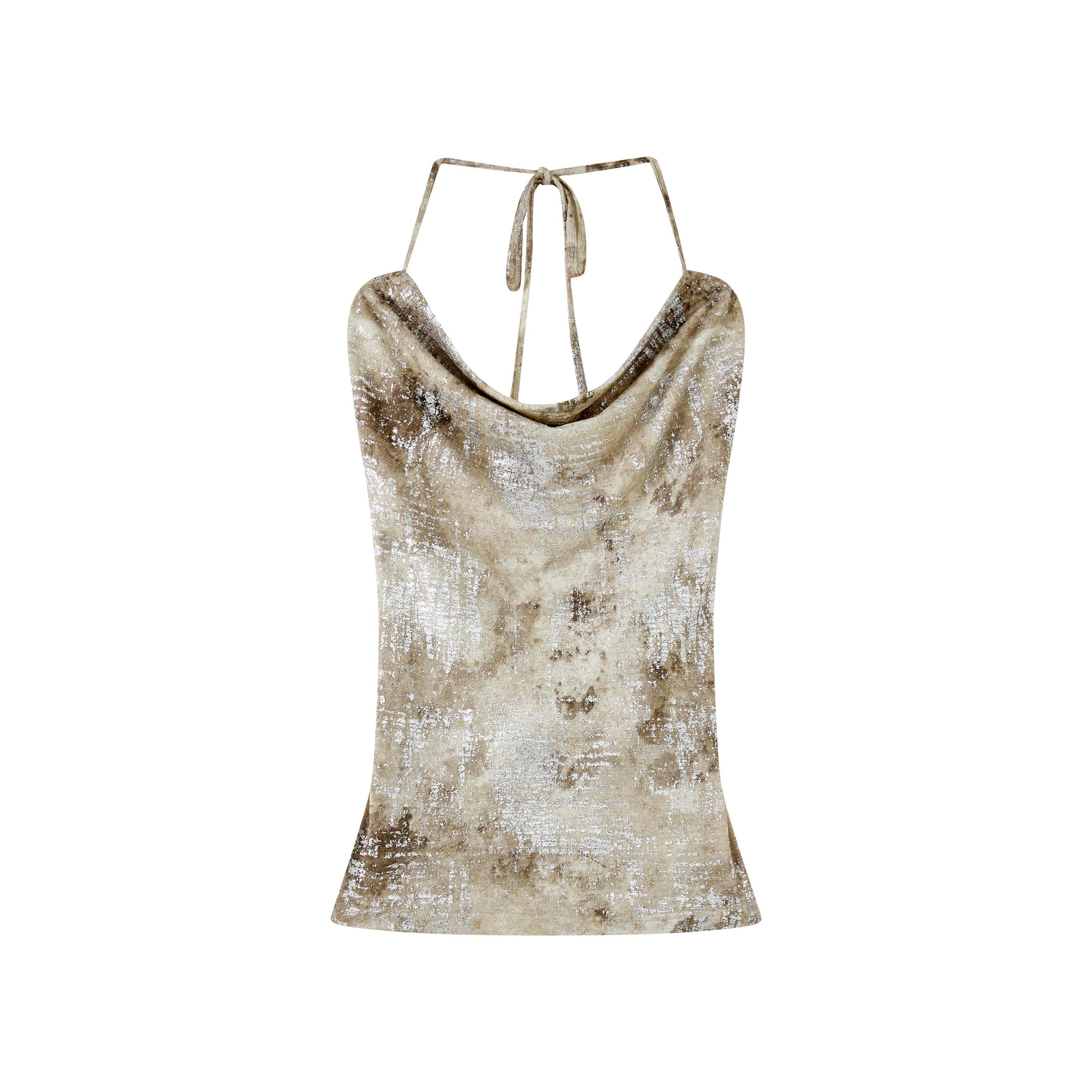 ALL_iN_plan_Sparkle_Tie_Dye_Halter_Metal_Ring_Open_Back_Women&