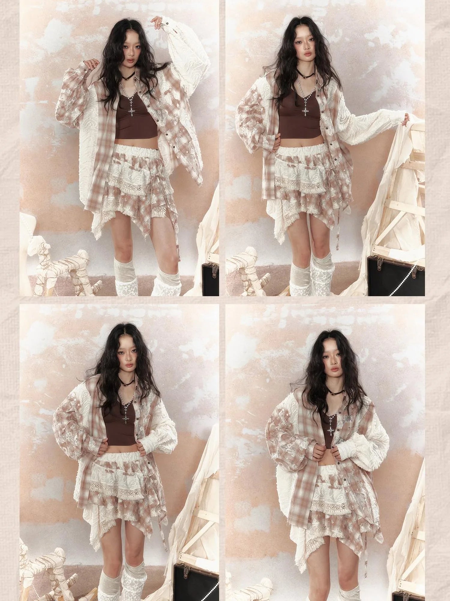 Steam Punk Lace Up Sun Protection Shirt Jacket