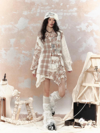 Steam Punk Lace Up Sun Protection Shirt Jacket