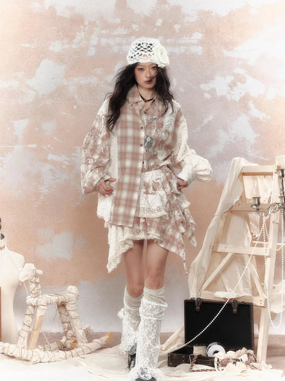 Steam Punk Lace Up Sun Protection Shirt Jacket