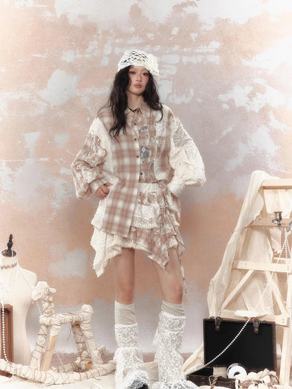 Steam Punk Lace Up Sun Protection Shirt Jacket