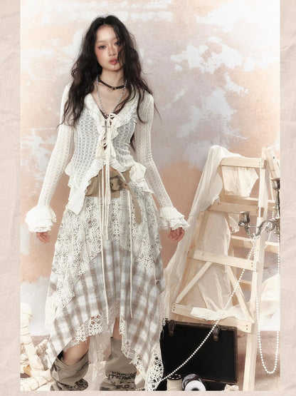 Steampunk Lace Trimmed Fitted Sunshade Jacket