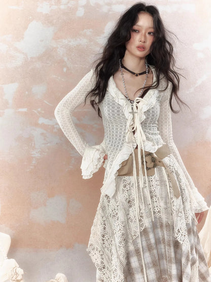 Steampunk Lace Trimmed Fitted Sunshade Jacket