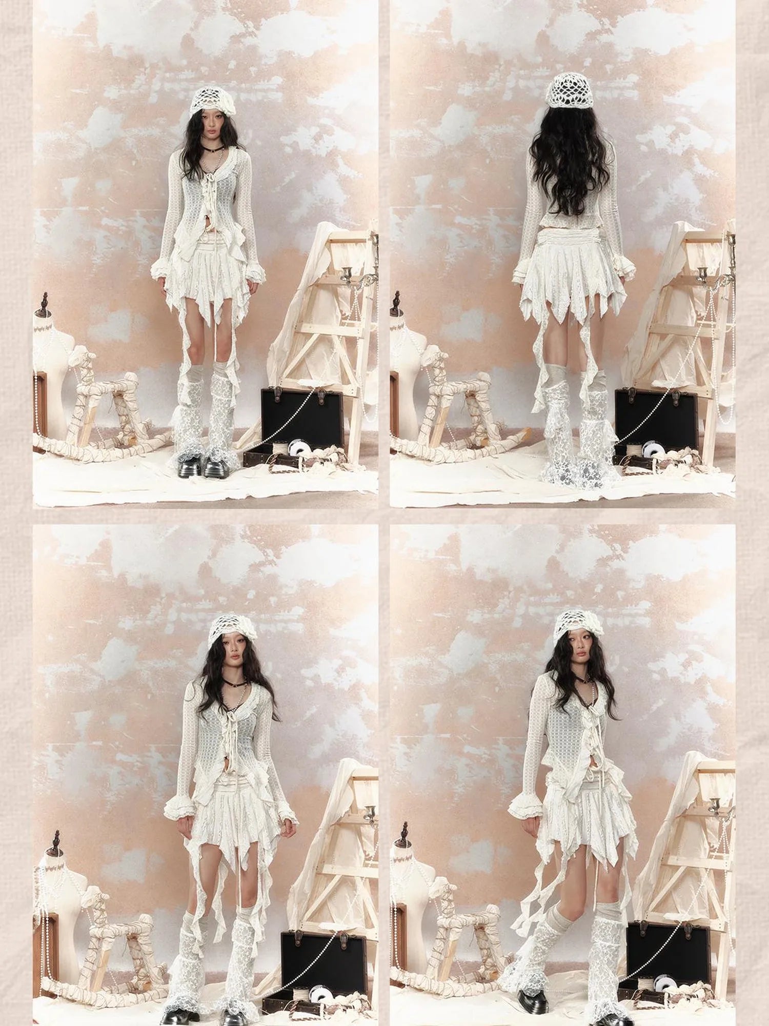 Steampunk Lace Trimmed Fitted Sunshade Jacket