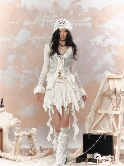 Steampunk Lace Trimmed Fitted Sunshade Jacket