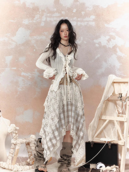 Steampunk Lace Trimmed Fitted Sunshade Jacket