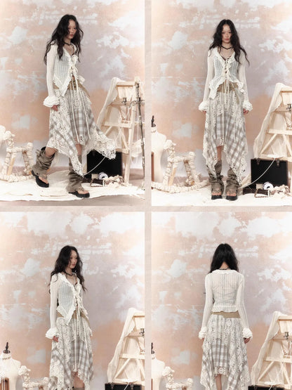 Steampunk Lace Trimmed Fitted Sunshade Jacket