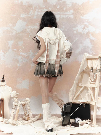 Steampunk Rabbit Hoodie With Detachable Sleeves