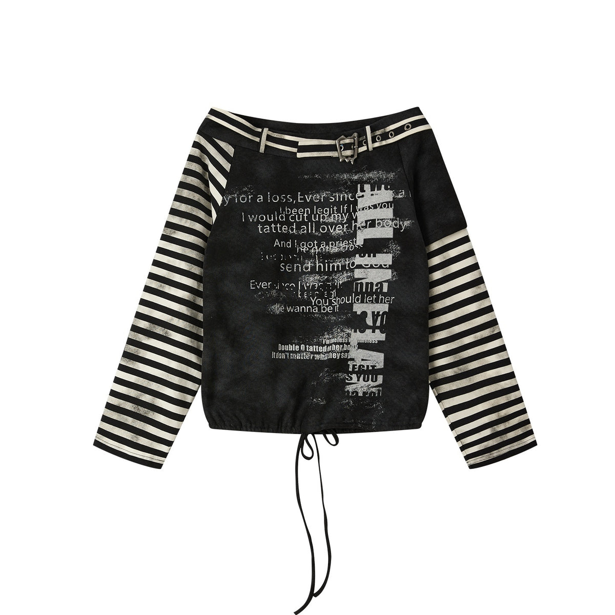 ALL_iN_plan_Striped_Cold_Shoulder_Drawstring_Loose_Women&