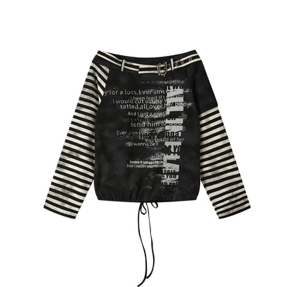 ALL_iN_plan_Striped_Cold_Shoulder_Drawstring_Loose_Women&