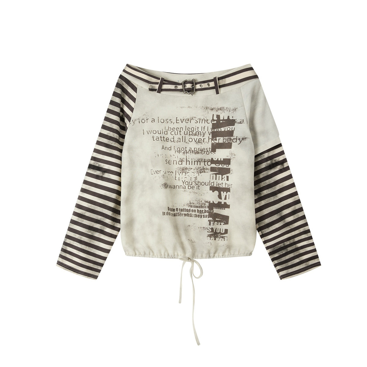 ALL_iN_plan_Striped_Cold_Shoulder_Drawstring_Loose_Women&