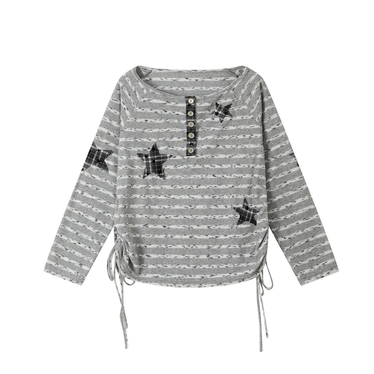 ALL_iN_plan_Striped_One_Shoulder_Loose_Straight_Women&