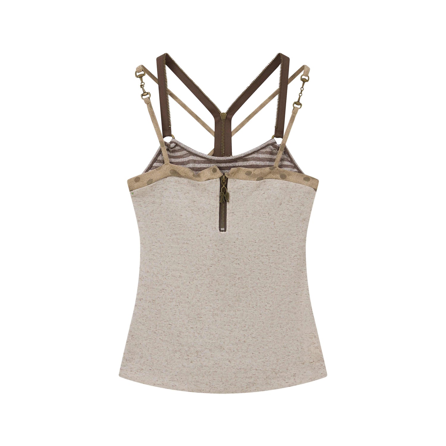 ALL_iN_plan_Striped_Retro_Faux_Waist_Cinched_U_Neck_Women&