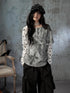 ALL iN plan Tie Dye Printed Raglan Faux Layered Women&