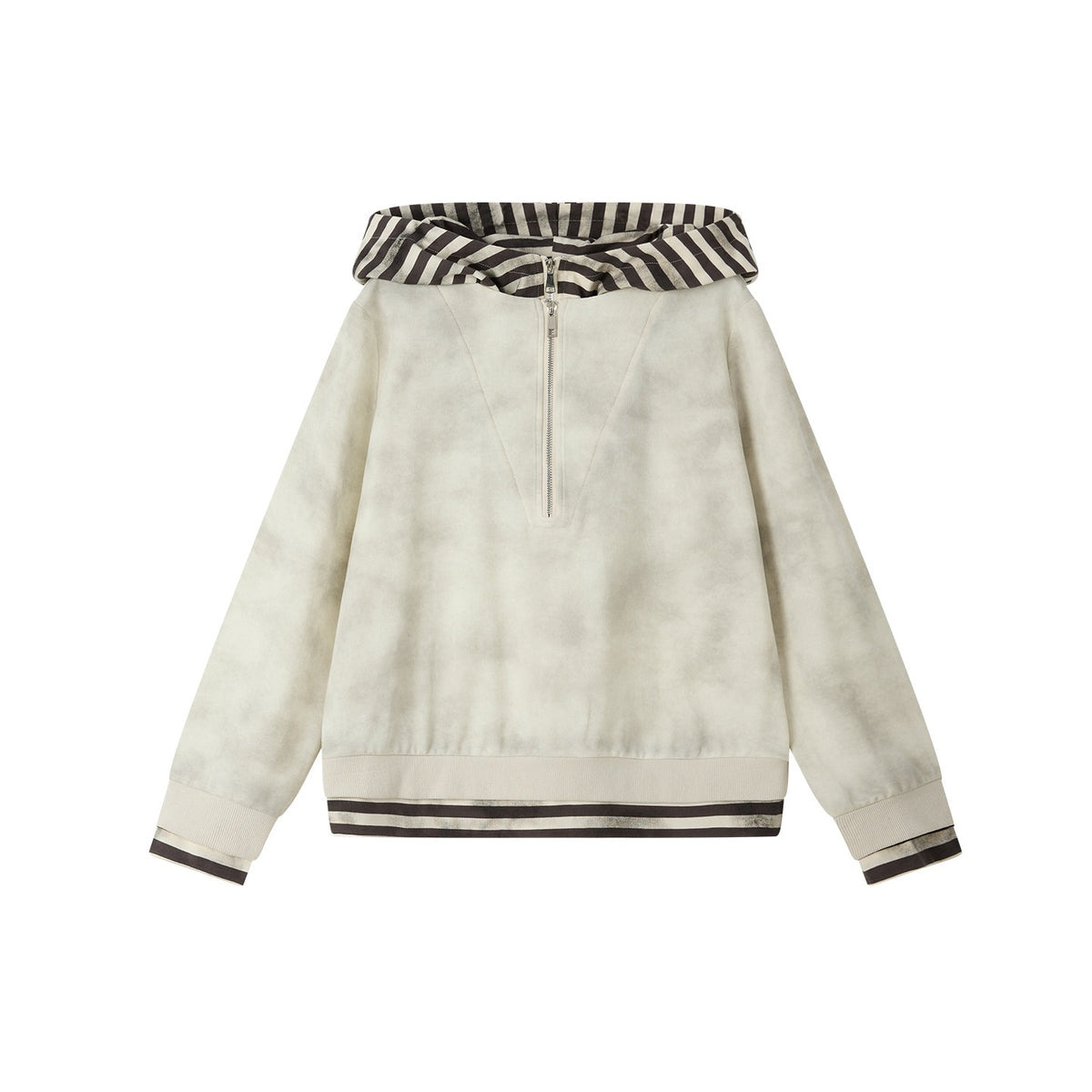 ALL_iN_plan_Tie_Dye_Striped_Half_Zipper_Loose_Women&