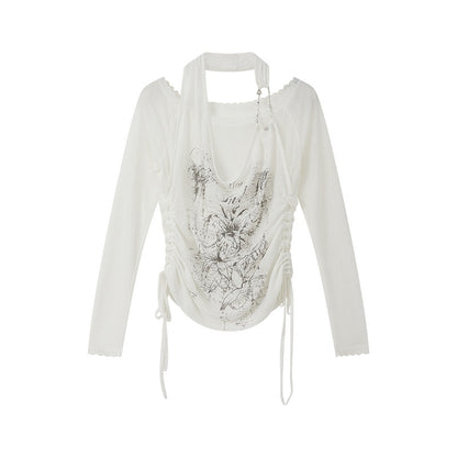 ALL_iN_plan_White_Faux_Two_Piece_Halter_Floral_Print_Women&