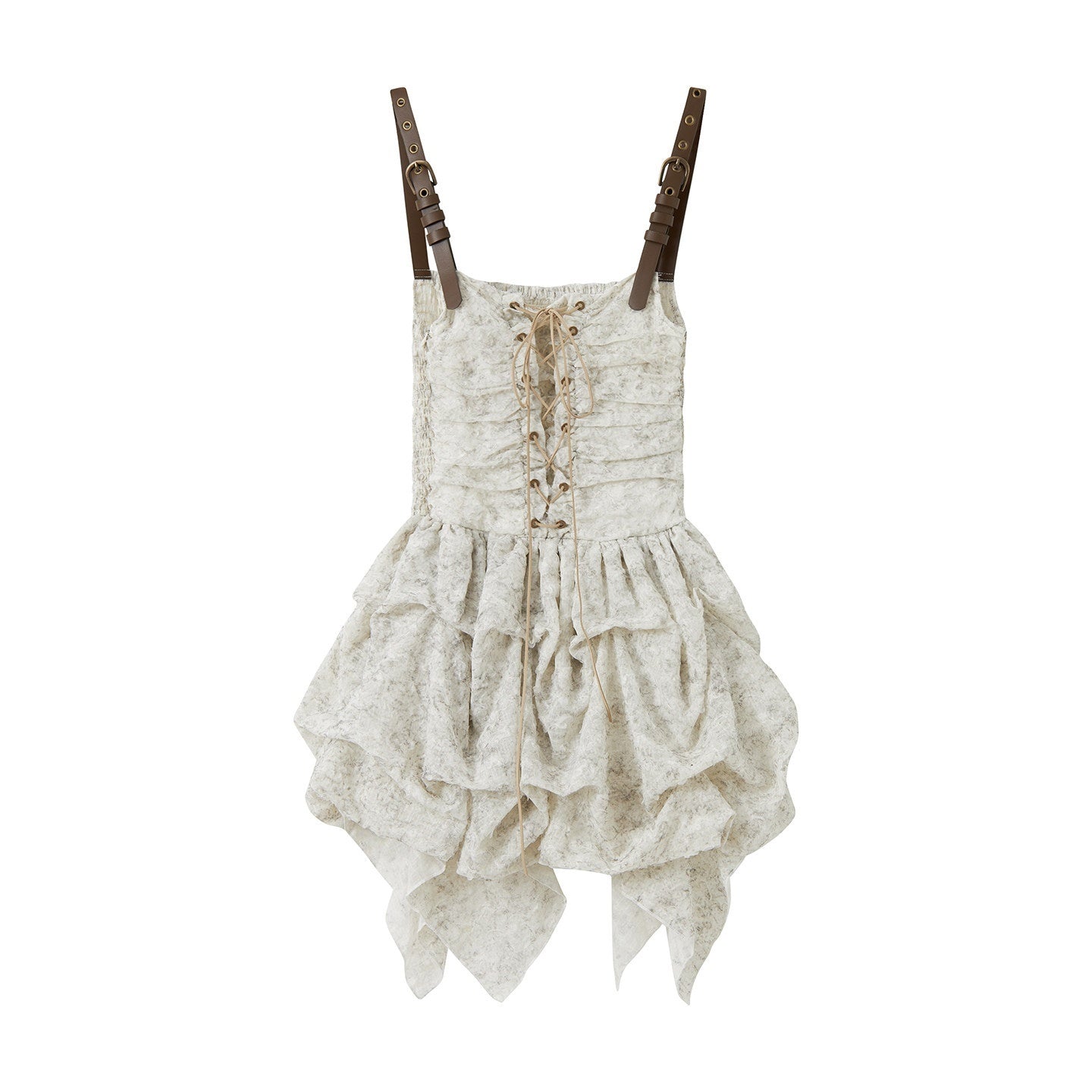 ALL_iN_plan_White_Lace_Leather_Straps_Sculpted_Bubble_Women&