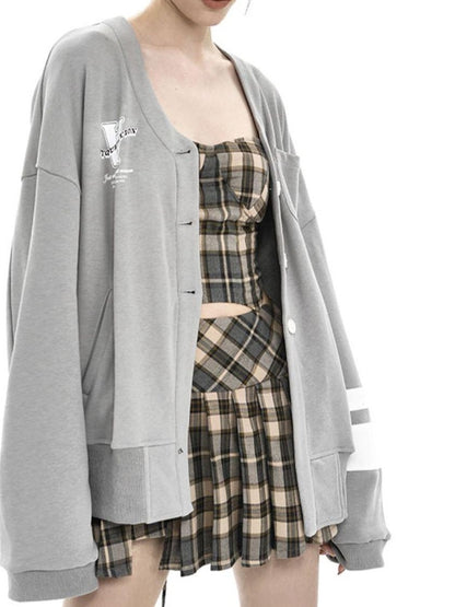 Beige Check Herringbone Cropped Short Women&