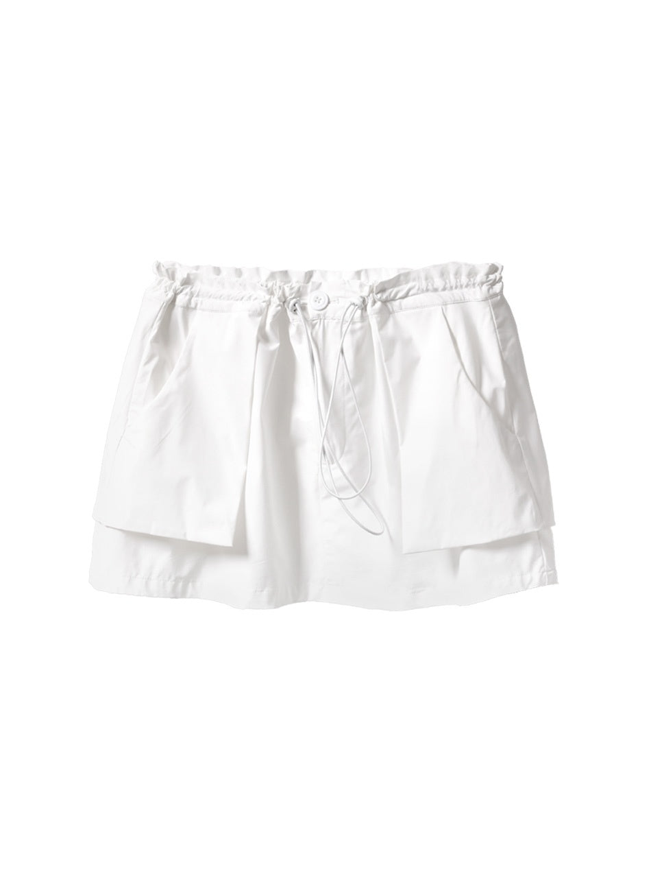 ANYQUESTION_Black_And_White_Ribbon_Drawstring_Elastic_Waist_Women&