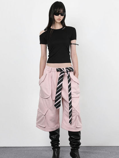 ANYQUESTION Black And White Tie Two Way Slim Women&