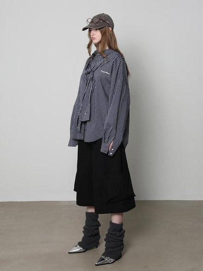 Black Cargo Pocket Low Waist Wide Leg Women&