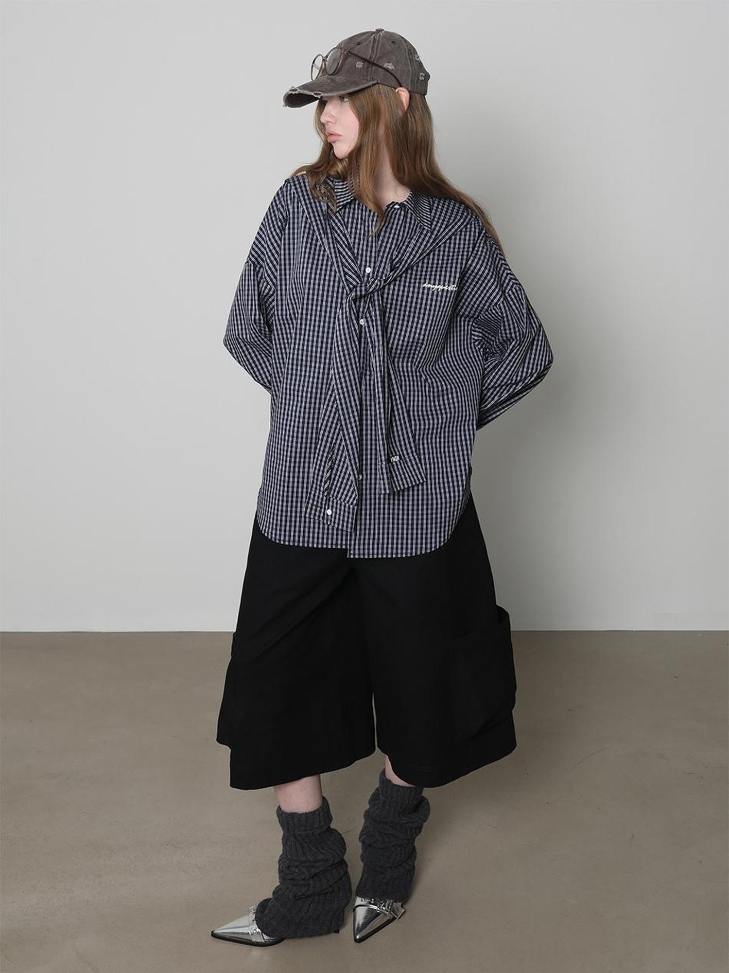 Black Cargo Pocket Low Waist Wide Leg Women&