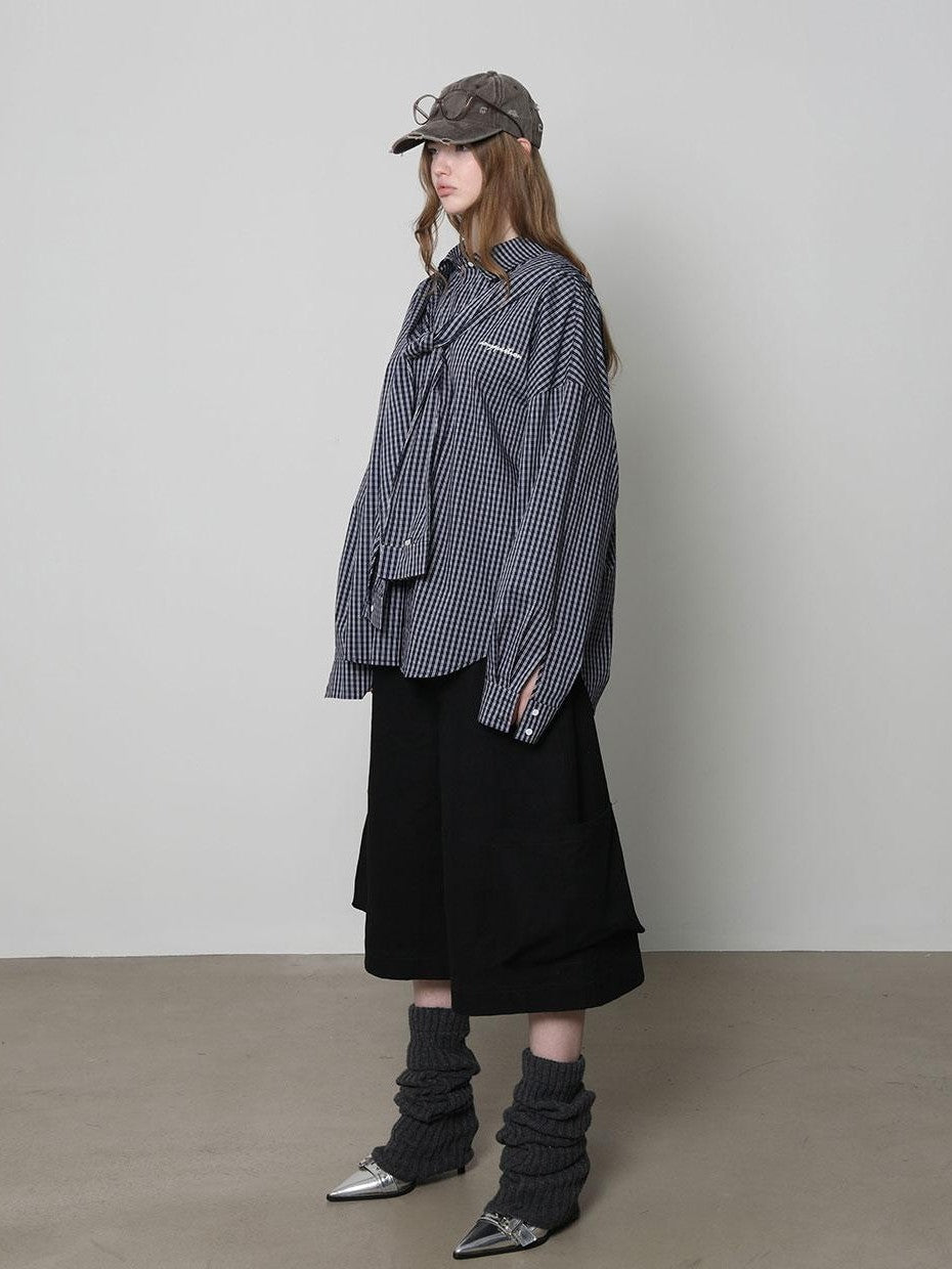 Black Cargo Pocket Low Waist Wide Leg Women&
