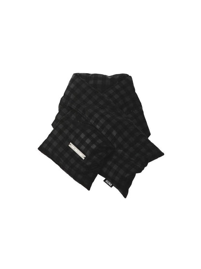 ANYQUESTION Black Dark Grid Pattern Women&
