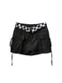 ANYQUESTION_Black_Grey_Checkerboard_Foldover_Waist_Patch_Pocket_Women&