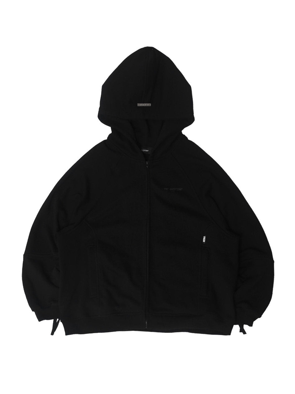 ANYQUESTION_Black_Grey_Oversized_Zip_Long_Sleeve_Loose_Women&