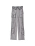 ANYQUESTION_Black_Grey_Plaid_Foldover_Waistband_Loose_Workwear_Women&